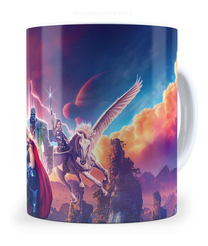 Caneca Thor Amor E Trovao Modelo 3