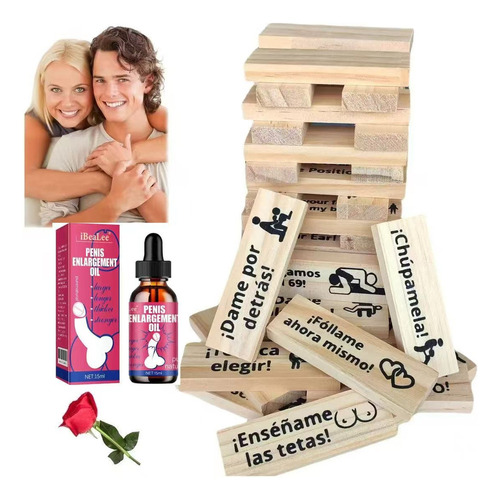 . 48pz Jenga Sexual Jenga Para Adultos Español Jenga Erotico