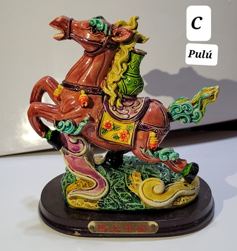 Caballos De La Abundancia Con Simbolos De Feng Shui   