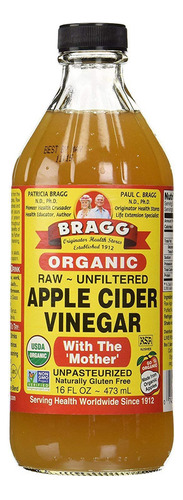 Vinagre De Sidra De Manzana Crudo Organico Bragg 473 Ml