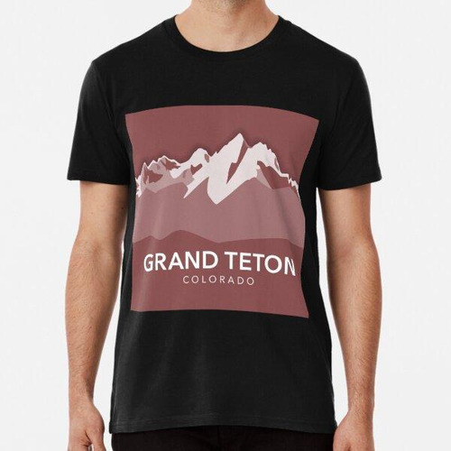 Remera Grand Teton Colorado Vector Algodon Premium