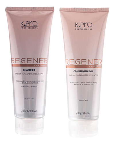 Kit Shampoo E Condicionador Kpro Regener Home Care Com Nota
