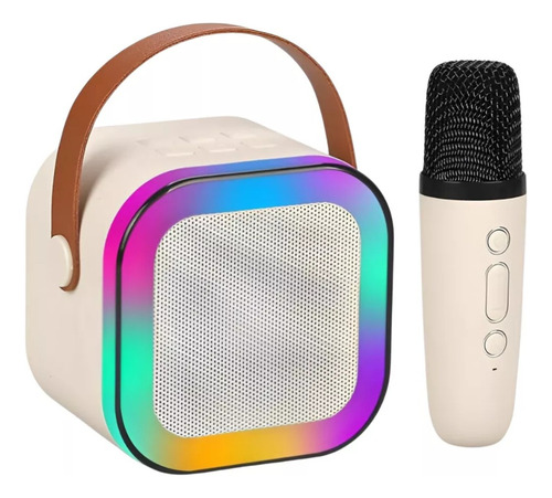 Parlante Bluetooth Con Micrófono Inalámbrico Con Luz