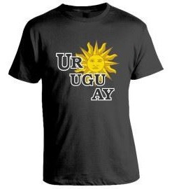 Camiseta Algodón Estampada Uruguay Sol X2 Disershop