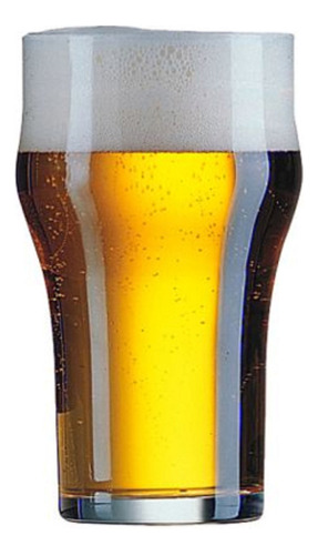 Set X6 Vaso Templado Cervecero Vidrio Arcoroc Nonic 560cc