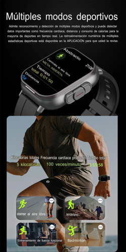 Smartwatch 2en1 Audifonos Llamadas Contesta Whatsapp Musica