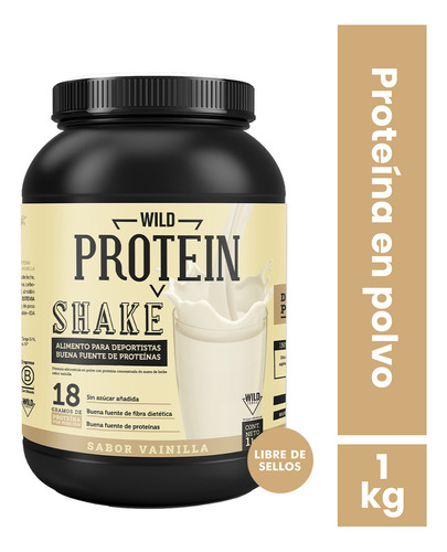 Shake Proteico en Polvo Sabor Vainilla 1 kg