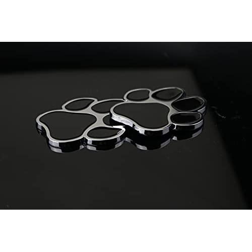 Calcomanía De Pata De Perro 3d Cromada Automóvil, Mot...