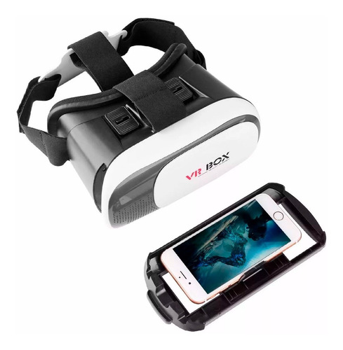 Imagen 1 de 10 de Vr Box Casco Lentes Realidad Virtual 3d Gafas Para Celular
