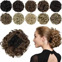 Comprar Rosa Bro Chignon Peluquería Curly Bun Extensiones Nldvb