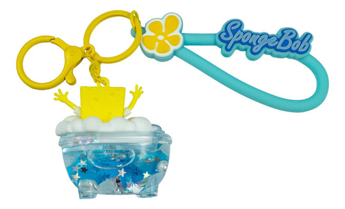 Llavero Bob Esponja Estrella En Bañera Nickelodeon