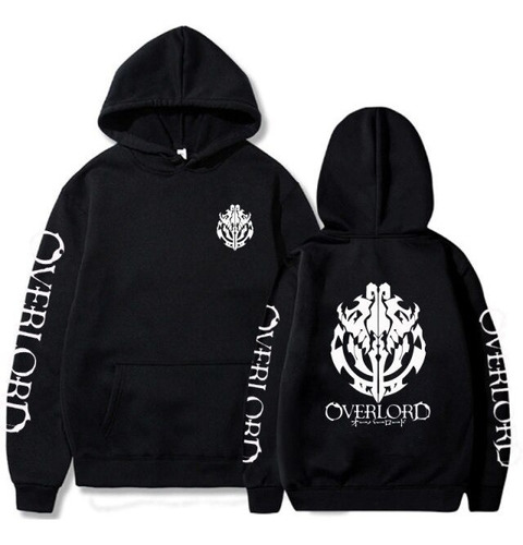 Overlord Logo Manga Larga Casual Fit Fit Anime