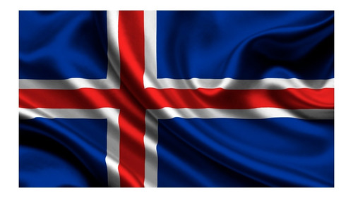 Bandera Islandia 1.50x90cm Exterior Grande