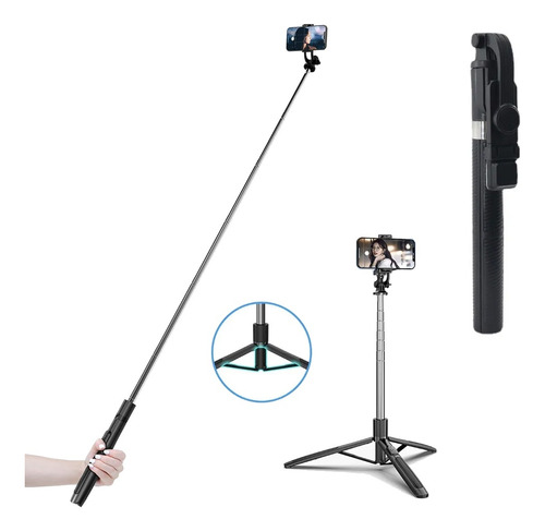 Tripode Monopod Palo Selfie De 1.7m Con Control Para Celular