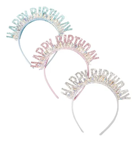 Vincha Happy Paper Happy Birthday Colores Surtidos 1 Unidad
