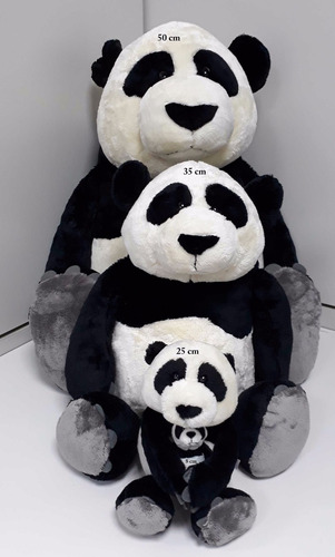 Família Completa Todos Ursos Panda Para Decoração Coleção