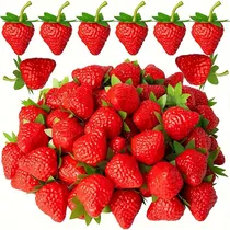 Comprar Fresas Artificiales Comida Artificial Fresas Falsas 20piezas