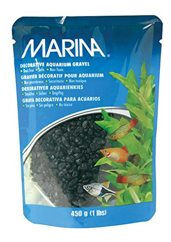 Grava Decorativa , 1 Lb, Negra