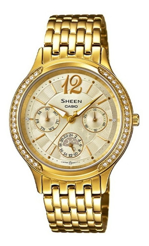 Reloj Sheen She-3030bgd-9audr Acero Mujer 100% Original Color de la correa Oro Color del fondo Oro
