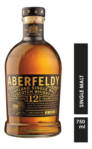 Whisky Aberfeldy Highland Single Malt 12 Anos 750 Ml