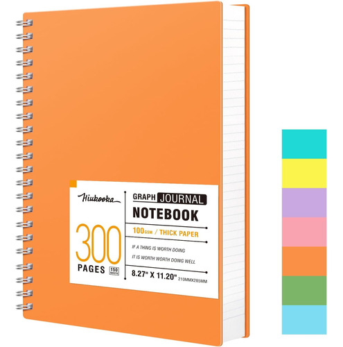 Cuaderno De Cuadrícula A4  300 Páginas Cuaderno De Es...