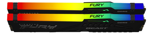 Memoria Ddr5 Kingston Furybeast 64gb 5200mhz Rgb Kit2 Kf552c