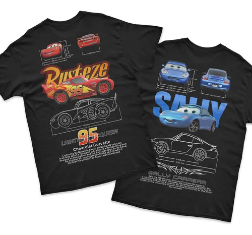 comprar Playera Pareja Novios Duo Pack Rayo Mcqueen & Sally *0009dy