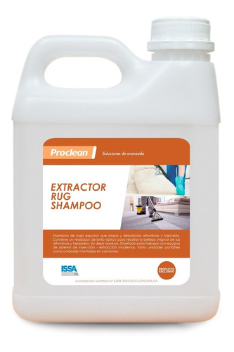 Shampoo Para Inyección Extracción Lavado Alfombra 1 L