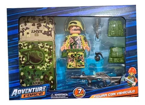 Figura De Acci n Con Vehiculo Adventure Force Militar Env o gratis