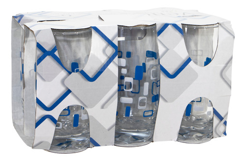 Imagem 1 de 1 de Copos De Vidro Veneza Kit 6uni 390ml Suco Água Personalizado