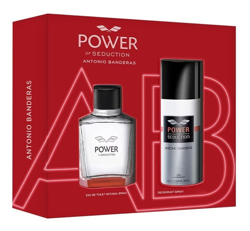 Perfume Hombre Power Of Seduction Banderas 100ml + Desodosorante Volumen De La Unidad 100 Ml