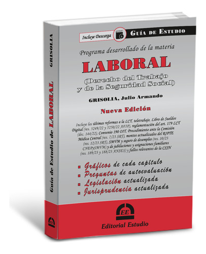 Guía De Estudio Laboral -última Edición- Ed. Estudio