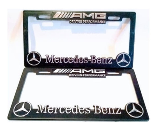 Par Porta Placas Genérico Mercedes Benz 