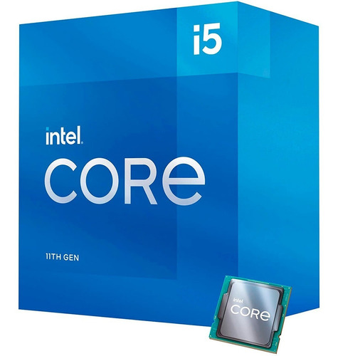 Procesador gamer Intel Core i5-11400 BX8070811400  de 6 núcleos y  4.4GHz de frecuencia con gráfica integrada