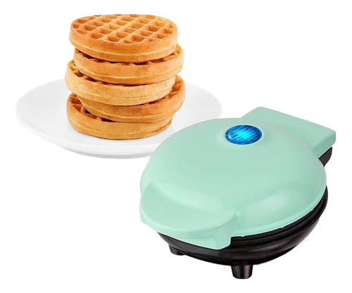 Mini Wafflera Eléctrica, Maquina Waffles Con Doble Planchas