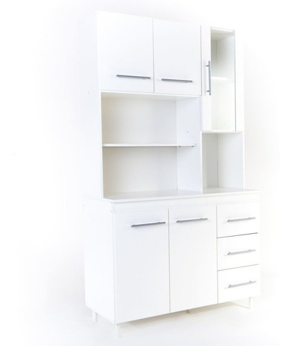 Imagen 4 de 10 de Kit Triple De Cocina Bajo + Alacena Orlandi Melamina