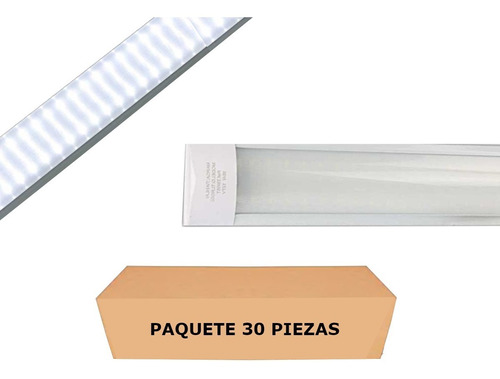 Tubo Led Regleta 36 Watts Luz Blanca Fria T8 30 Piezas Pack