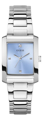 Reloj Guess Azul Bonnie Mujer Acero Inoxidable Correa Plateado Bisel Plateado