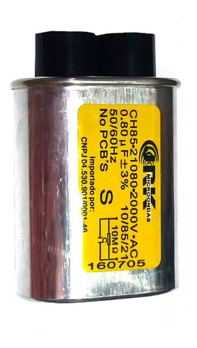 Capacitor De Microondas 0.90 Uf +/- 3% 50/60hz Cod: 003.3388