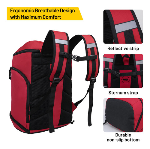 Mier Mochila De Baloncesto Con Compartimento Para Zapatos/pe
