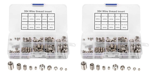 300 Insertos De Reparación De Roscas M3 M4 M5 M6 M8 De Acero