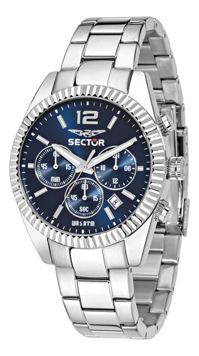 Sector R3273676004 240 Reloj Analogico De Cuarzo Plateado Pa