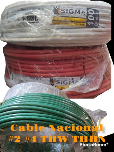 Cable 2 Nacional Thw 4 Thhn (pack De 10mts) 6