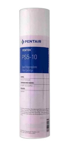 Imagen 3 de 3 de Repuesto Estandar Filtro Sedimentos Agua Pentair 10 X 2.5