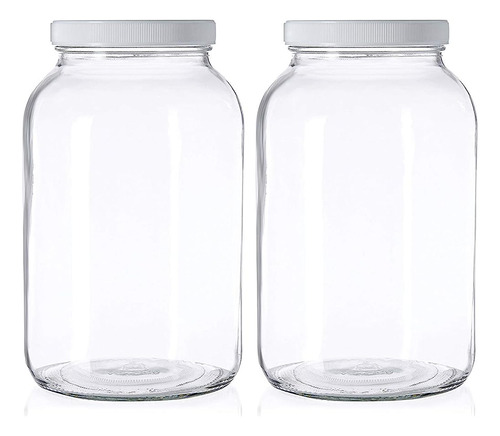 Kitchentoolz 1 Galón Extra Grande De Vidrio Mason Jar - Boca