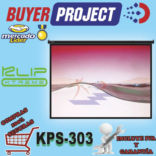 Imagen 3 de 6 de Pantalla De Proyeccion Kps-303 200x150cm 100'' Manual Plega.