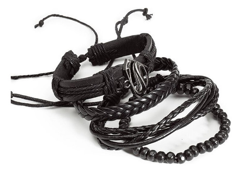 Pulsera Trenzada Pulsera Multi Capas Set