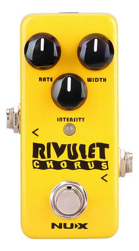 Pedal Efecto Nux Guitarra Nch-2 Rivulet Chorus Mini Core Color Amarillo