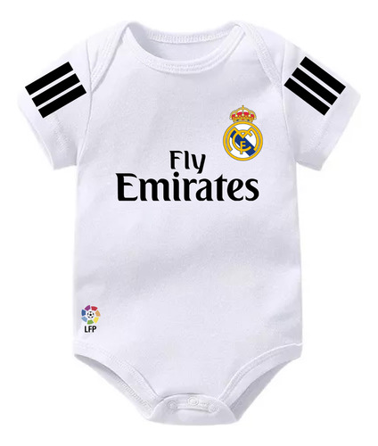 Mameluco Camiseta Del Real Bebé 100% Algodón