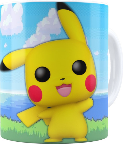 Taza De Plastico Pokemon Chibis Personalizada 